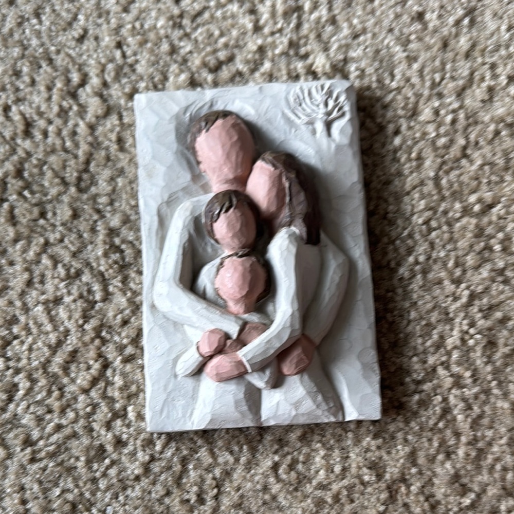 Willow Tree Pink and White Art Sculpture